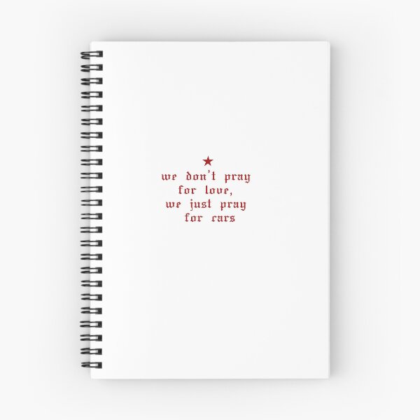 Item preview, we don't pray for love we just pray for cars red song quote designed and sold by Gracie_Designs.