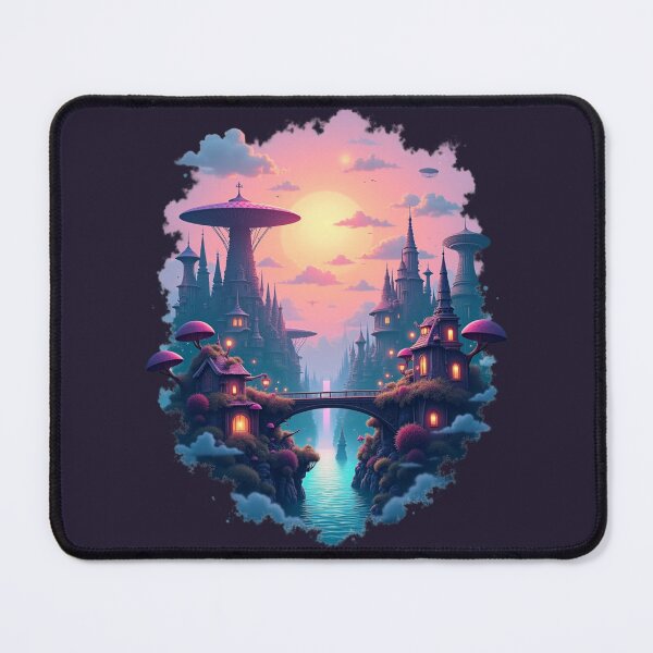 Item preview, Whimsical Cityscape - Dream World designed and sold by IronInkClothing.