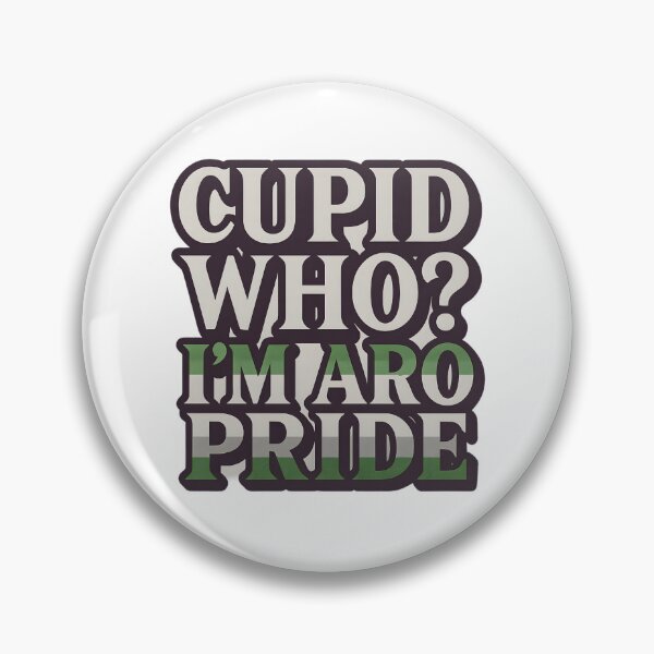 Item preview, Cupid Who? I'm Aro Pride – Bold Text Art designed and sold by Haus Of Sin.