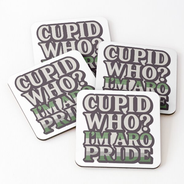 Item preview, Cupid Who? I'm Aro Pride – Bold Text Art designed and sold by Haus Of Sin.