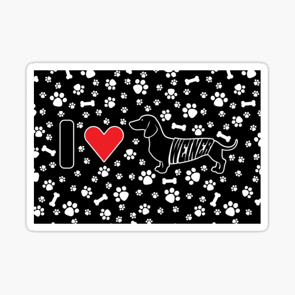 Item preview, I Love Weiner Dog designed and sold by PCStudio57.