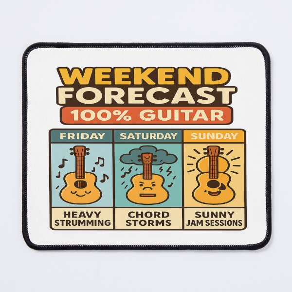 Item preview, Weekend Forecast: 100% Acoustic Vibes ?️? designed and sold by Globalcitytees.