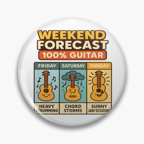 Item preview, Weekend Forecast: 100% Acoustic Vibes ?️? designed and sold by Globalcitytees.