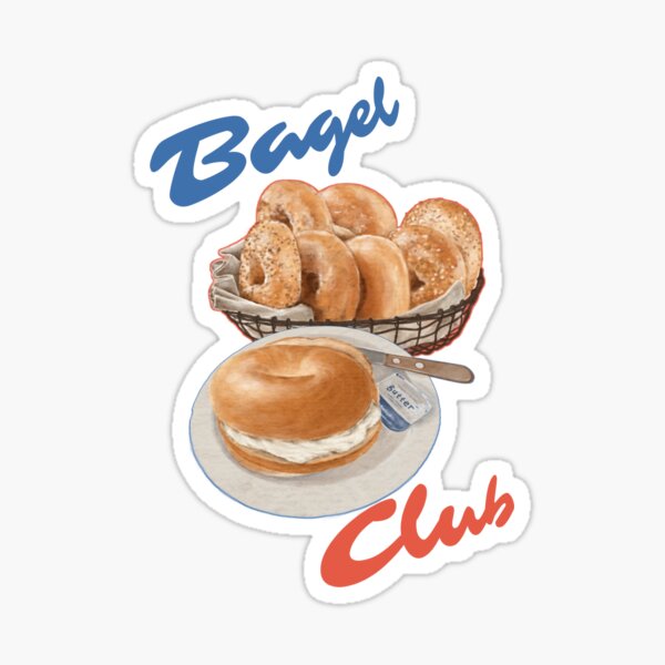 Bagel club Sticker