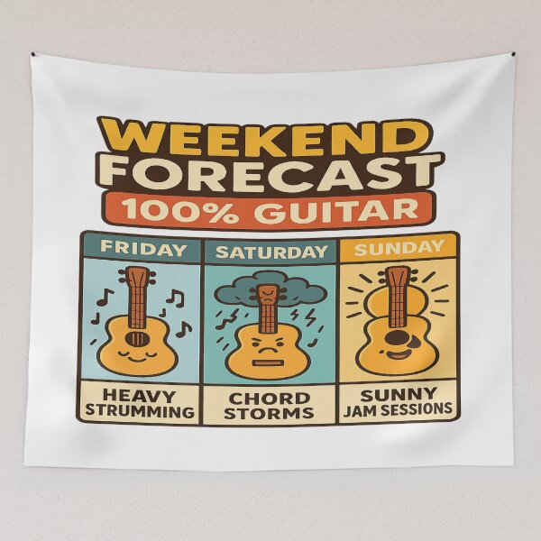 Item preview, Weekend Forecast: 100% Acoustic Vibes ?️? designed and sold by Globalcitytees.
