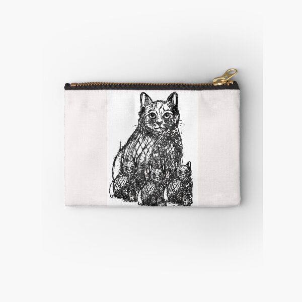 Item preview, The black cat family cross my path! By Bevilaqua Original Draw White designed and sold by Helios Be. Lavsh.
