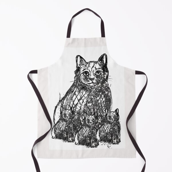 Item preview, The black cat family cross my path! By Bevilaqua Original Draw White designed and sold by Helios Be. Lavsh.