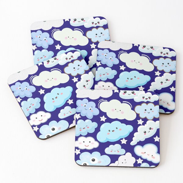 Item preview, Fluffy happy clouds floating in the sky designed and sold by SBDesignsForYou.