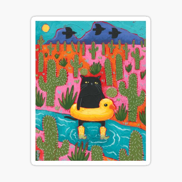 Item preview, Rubber Ducky Desert Cat designed and sold by KilkennyCat Art.