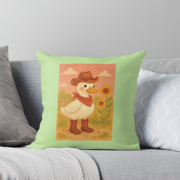 Artikelvorschau, Cottagecore Cowboy Ente entworfen und verkauft von cloud9create.