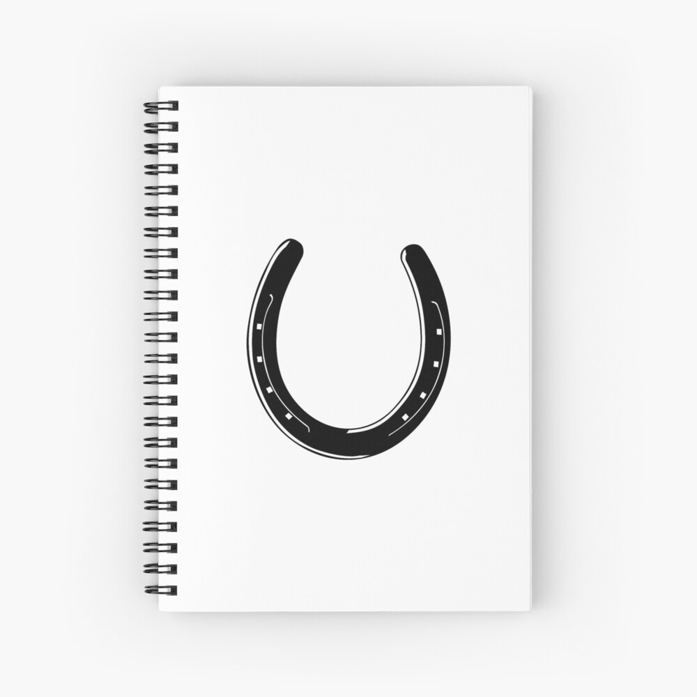 Horseshoe. Horse shoe, Luck, Lucky, Marriage, Marry. Spiral Notebook