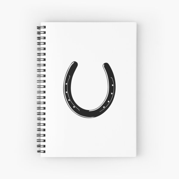 Horseshoe. Horse shoe, Luck, Lucky, Marriage, Marry. Spiral Notebook