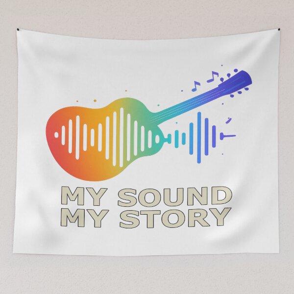Item preview, My Sound, My Story – Acoustic Guitar Art for Passionate Guitarists designed and sold by Globalcitytees.