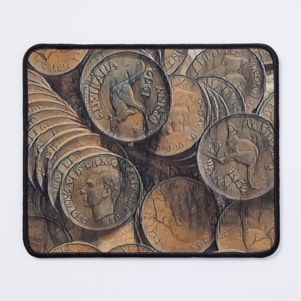 Item preview, 1950s Australian copper pennies designed and sold by WildLadyWood.
