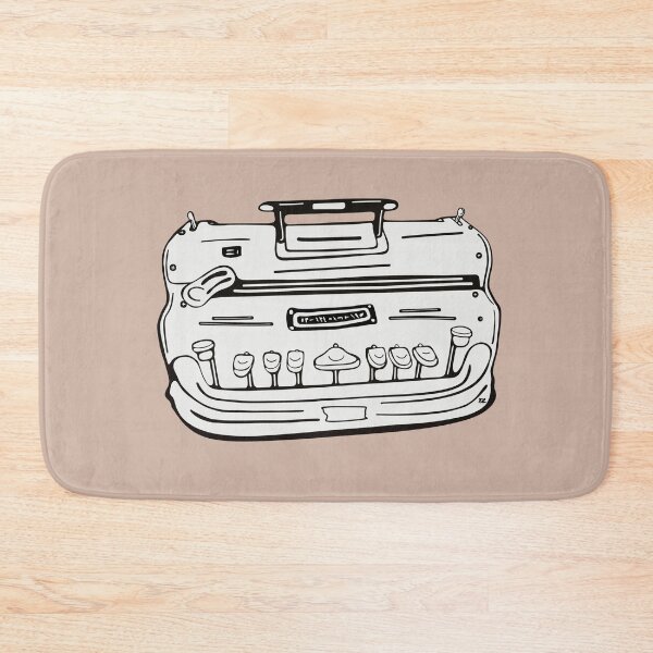 Item preview, Brailler. Black line illustration front view. Pink Tan designed and sold by LayerCakeDigDes.