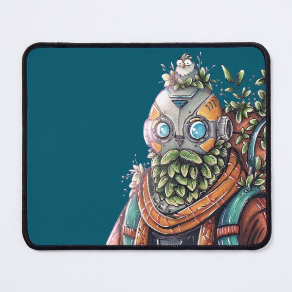 Item preview, Eldermoss – The Keeper of Lost Roots | Mossy Robot Wanderer Art designed and sold by SrGeeOh.