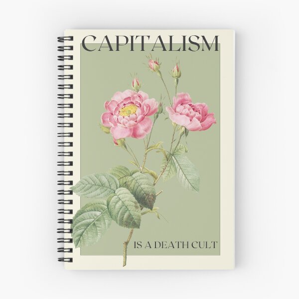 Item preview, Capitalism is A Death Cult | Vintage Flower Remix designed and sold by AnimaliaStar.