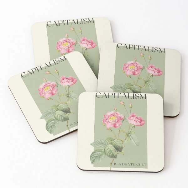 Item preview, Capitalism is A Death Cult | Vintage Flower Remix designed and sold by AnimaliaStar.