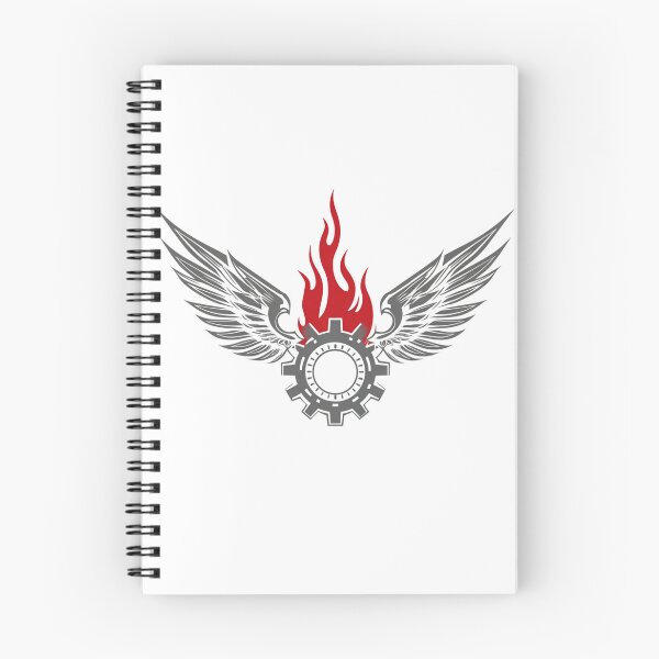 Item preview, Dark Winged Gear Flame Emblem – Grunge Mechanic Symbol Design designed and sold by Alphakenon.