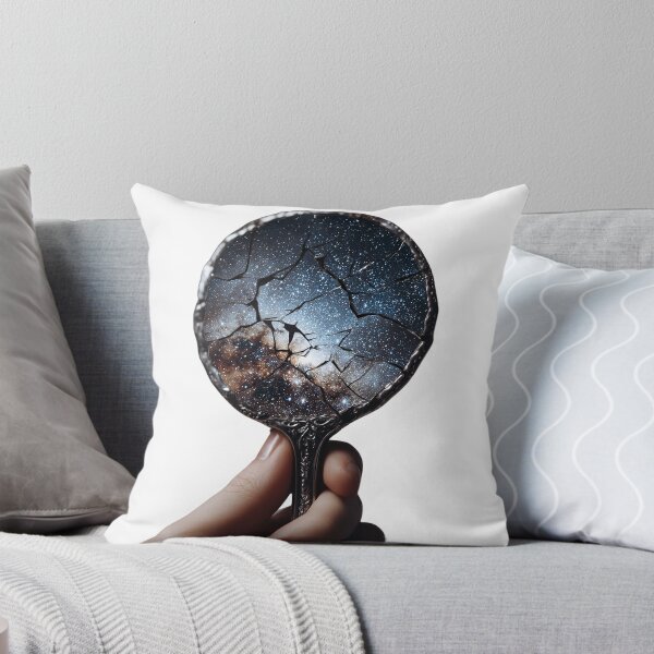 Item preview, Cracked Mirror Galaxy – Surreal Cosmic Reflection Design designed and sold by Alphakenon.