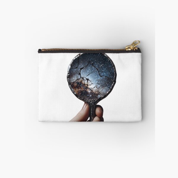Item preview, Cracked Mirror Galaxy – Surreal Cosmic Reflection Design designed and sold by Alphakenon.
