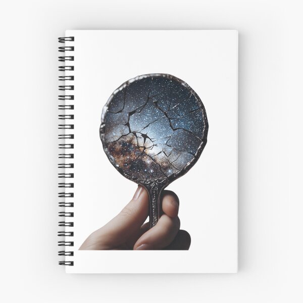 Item preview, Cracked Mirror Galaxy – Surreal Cosmic Reflection Design designed and sold by Alphakenon.