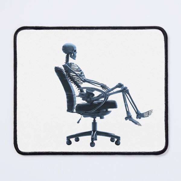 Item preview, Office Chair Skeleton – Dead Inside Corporate Spin Design designed and sold by Alphakenon.