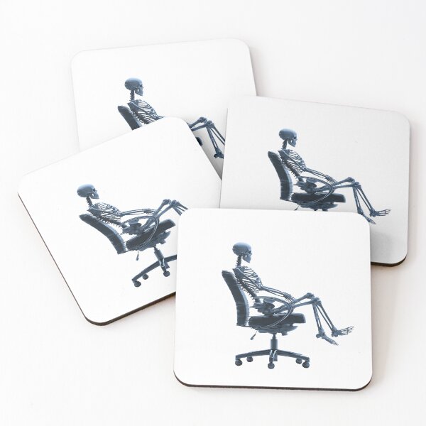 Item preview, Office Chair Skeleton – Dead Inside Corporate Spin Design designed and sold by Alphakenon.