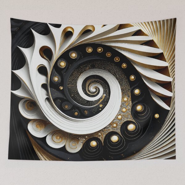 Artikelvorschau, Farbenfrohe abstrakte Fibonacci-Kunst 140 entworfen und verkauft von Vicky Brago-Mitchell®.