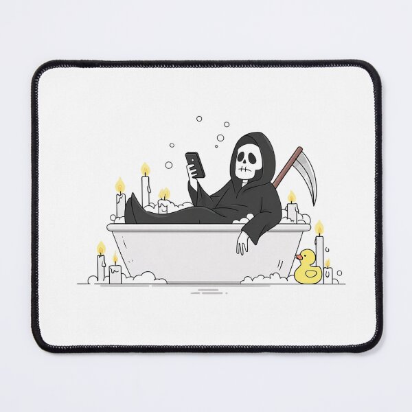 Item preview, Grim Reaper Bubble Bath – Dark Humor Relaxation Design designed and sold by Alphakenon.