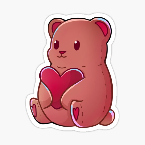 Item preview, Heart Bear Brown designed and sold by franzieart.