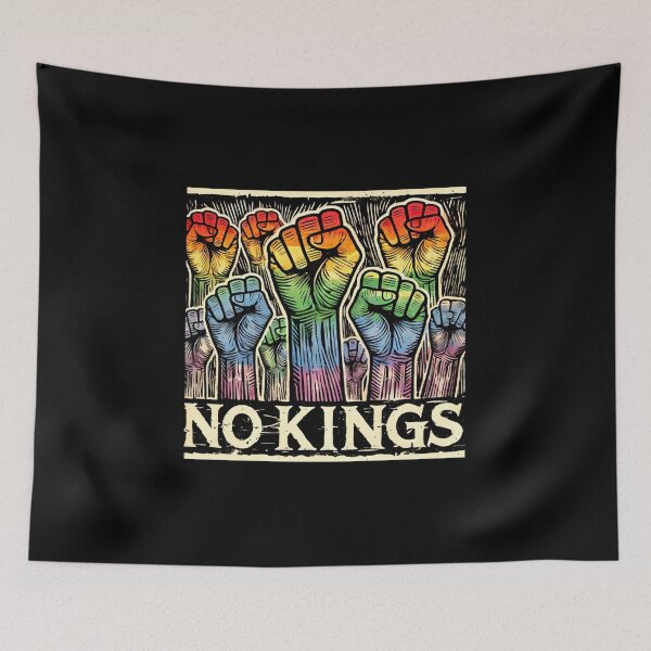 Item preview, no kings no oligarchs designed and sold by TEEJAMBOREE.