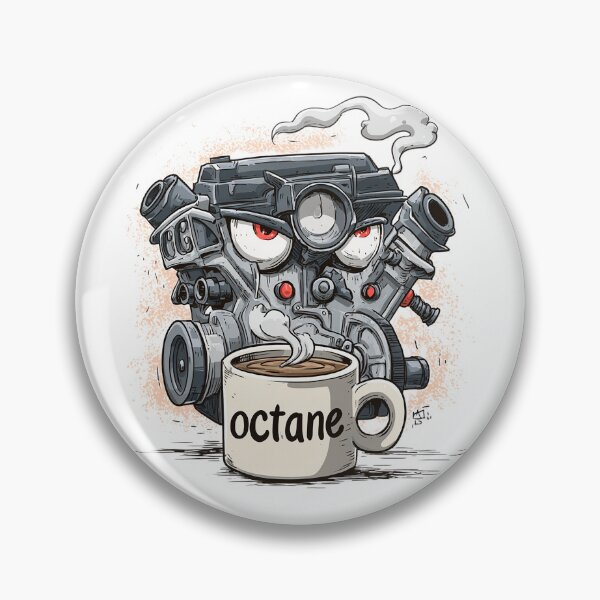 Item preview, V8 Engine Drinking Octane Coffee – Funny Car Lover Design designed and sold by Alphakenon.