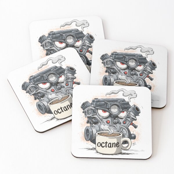 Item preview, V8 Engine Drinking Octane Coffee – Funny Car Lover Design designed and sold by Alphakenon.