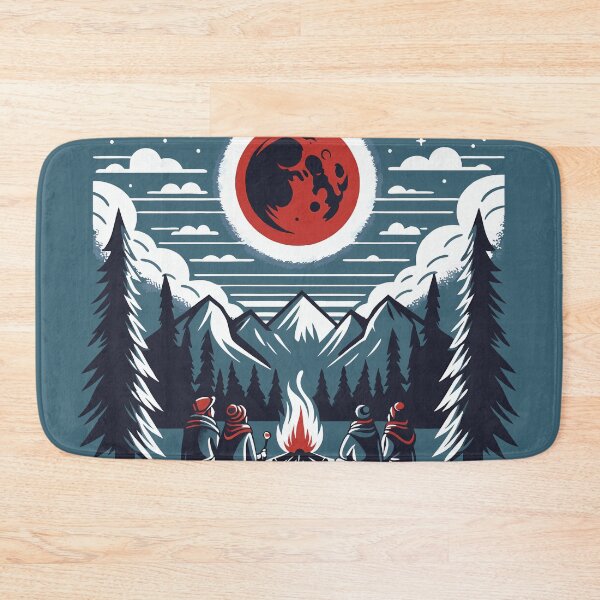 Item preview, Full Moon Lunar Eclipse Camping designed and sold by MAGICKEY2024.