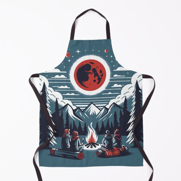 Item preview, Full Moon Lunar Eclipse Camping designed and sold by MAGICKEY2024.