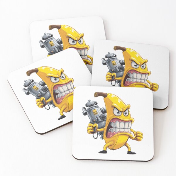 Item preview, Angry Banana with Nitro Tank – Funny Cartoon Fruit with Rage and Speed designed and sold by Alphakenon.