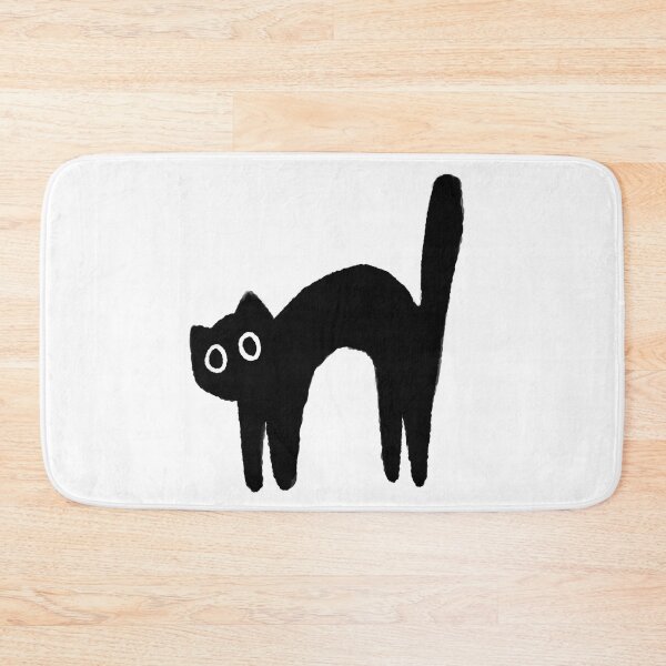 Item preview, Simple Black Cat Scared designed and sold by fluffycat04.