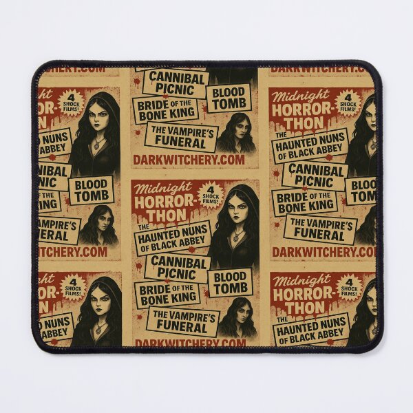 Item preview, Midnight Horror-Thon / Retro Grindhouse Horror Poster designed and sold by Dark Witchery.
