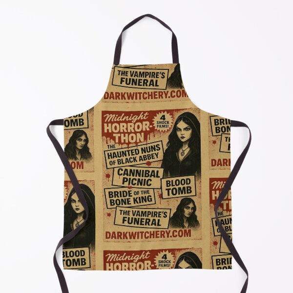 Item preview, Midnight Horror-Thon / Retro Grindhouse Horror Poster designed and sold by Dark Witchery.