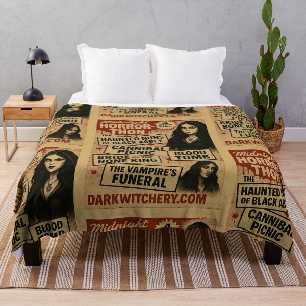 Item preview, Midnight Horror-Thon / Retro Grindhouse Horror Poster designed and sold by Dark Witchery.