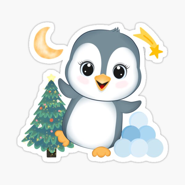 Item preview, Cute penguin and snowballs designed and sold by BritishDelights.
