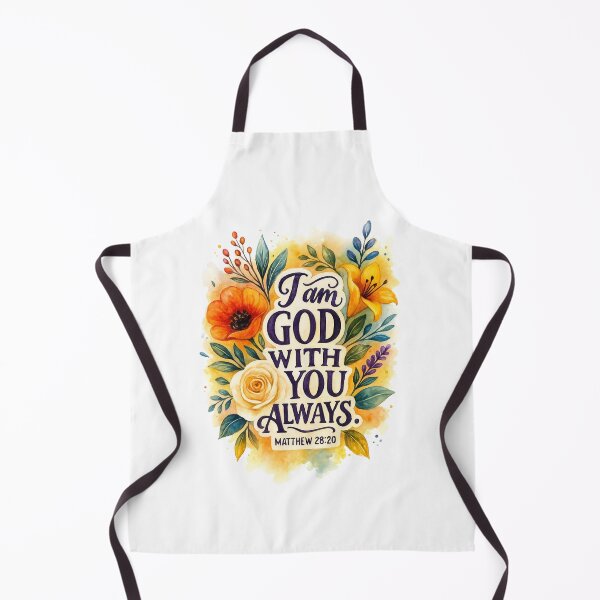 Item preview, I am God with You Always Matthew 28:20 Christian Design designed and sold by GoodwillDesigns.