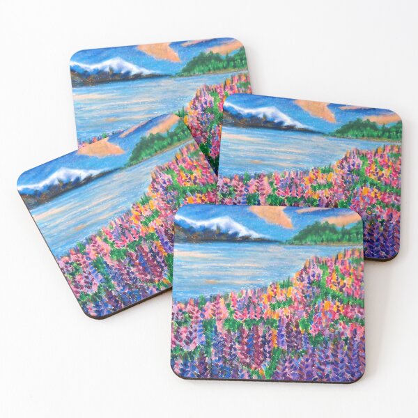 Item preview, Lupins Near Mt. Cook designed and sold by PaniaBrown.