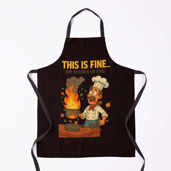 Item preview, This Is Fine... (My Kitchen On Fire) designed and sold by FrameFlow.