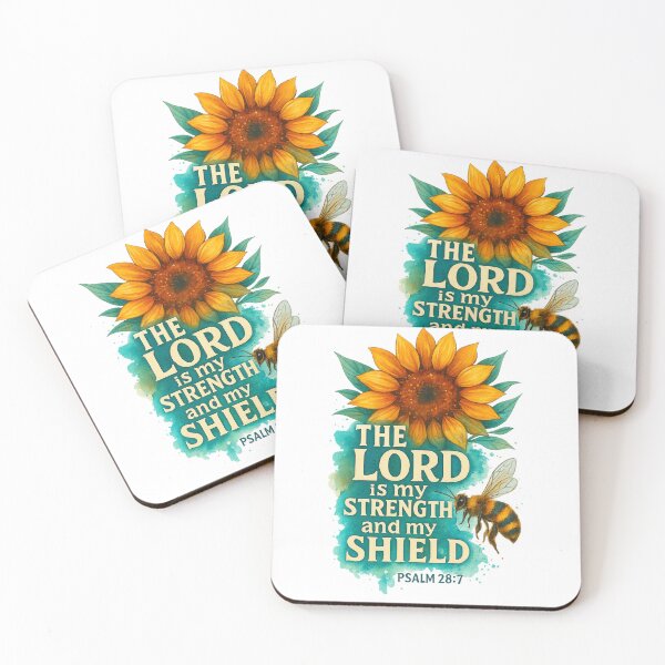 Item preview, The Lord is my Strength and my Shield - Psalm 28:7 Christian  designed and sold by GoodwillDesigns.