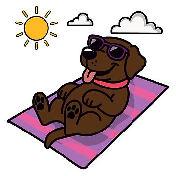 Artwork thumbnail, Sunbathing Lab by reddogbuckeye