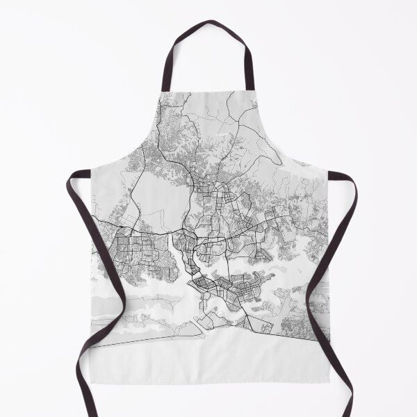 Item preview, Abidjan City Map of Côte d'Ivoire - Light designed and sold by deMAP.