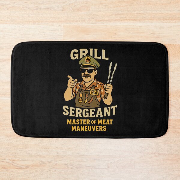 Item preview, Grill Sergeant – Master of Meat Maneuvers designed and sold by KatelynMitalski.