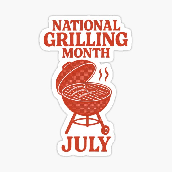 Item preview, National Grilling Month | July designed and sold by Jennifer Chiera.